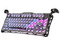 Teclado Gamer Mecánico GravaStar Mercury K1 Pro, Inalámbrico, Retroiluminado RGB, Bluetooth, Receptor USB, USB Tipo C. Color Negro Cyberpunk. (Versión en Ingles).