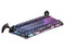 Teclado Gamer Mecánico GravaStar Mercury K1 Pro, Inalámbrico, Retroiluminado RGB, Bluetooth, Receptor USB, USB Tipo C. Color Negro Cyberpunk. (Versión en Ingles).