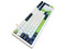 Teclado Gamer Mecánico AULA F99, Iluminación RGB, USB. Color Blanco y Verde. (Versión en Español).