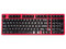 Teclado Mecánico Inalámbrico HotBell Firestrike Pro RGB, Bluetooth, Receptor USB, USB. Color Rojo y Negro. (Versión en Inglés).