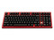 Teclado Mecánico Inalámbrico HotBell Firestrike Pro RGB, Bluetooth, Receptor USB, USB. Color Rojo y Negro. (Versión en Inglés).
