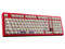 Teclado Mecánico Inalámbrico HotBell Firestrike Pro RGB, Bluetooth, Receptor USB, USB. Color Rojo y Negro. (Versión en Inglés).