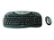 Paquete Perfect Choice de Teclado y Mouse Óptico Inalámbricos, Color Negro con Plateado.