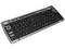 Teclado Inalámbrico Perfectchoice Media Center con Trackball integrado, USB. Color Negro/Plateado