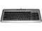Teclado Perfectchoice Multimedia Ergonómico, USB. Color Negro/Plateado