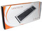 Teclado Perfectchoice Multimedia Ergonómico, USB. Color Negro/Plateado