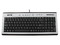 Teclado Perfect Choice Multimedia Aluminium, USB. Color Negro/Plateado