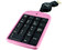 Teclado Numérico Perfect Choice, retráctil, USB. Color Rosa