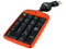 Teclado Numérico Perfect Choice, retráctil, USB. Color Naranja 