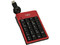 Teclado Numérico Perfect Choice Elemental, retráctil, USB. Color Rojo 