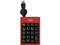 Teclado Numérico Perfect Choice Elemental, retráctil, USB. Color Rojo 