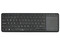 Teclado multimedia inalámbrico Perfect Choice con Touchpad integrado, Color Negro (Versión Español).
