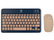 Kit de Teclado y Mouse Perfect Choice Genova, Bluetooth, Color Azul.