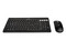Kit de Teclado y Mouse Perfect Choice Zebrary, Bluetooth, Receptor USB, Batería Recargable, Color Negro.