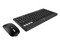 Kit de Teclado y Mouse Perfect Choice Zebrary, Bluetooth, Receptor USB, Batería Recargable, Color Negro.