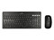 Kit de Teclado y Mouse Perfect Choice Zebrary, Bluetooth, Receptor USB, Batería Recargable, Color Negro.