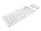 Kit de Teclado y Mouse Perfect Choice Zebrary, Bluetooth, Receptor USB, Batería Recargable, Color Blanco.