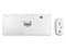Kit de Teclado y Mouse Perfect Choice Zebrary, Bluetooth, Receptor USB, Batería Recargable, Color Blanco.