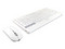 Kit de Teclado y Mouse Perfect Choice Zebrary, Bluetooth, Receptor USB, Batería Recargable, Color Blanco.