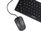 Teclado y Mouse Quaroni KAQ01, USB, Español. Color Negro.