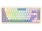 Teclado Inalámbrico Mecánico Redragon Ucal Pro K673, RGB, Receptor USB, Bluetooth. Color Blanco. (Versión en Inglés).