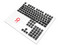 Set de Keycaps Redragon Scarab A130 para Teclado Mecánico, Doble Disparo, Color Negro.