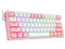 Teclado Mecánico Gamer Redragon Fizz Pro K616-RGB, Bluetooth, Color Rosa/blanco. (Versión en Inglés)