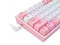 Teclado Mecánico Gamer Redragon Fizz Pro K616-RGB, Bluetooth, Color Rosa/blanco. (Versión en Inglés)