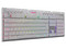 Teclado Mecánico Gamer Redragon Horus K619W, Iluminación RGB, Switch RED, USB, Español, Color Blanco.