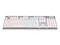 Teclado Mecánico Gamer Redragon Horus K618, Iluminación RGB, Switch RED, USB. Color Blanco.