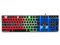 Teclado Alambrico Stylos ergonomico, 105 teclas, idioma espanol, Retroiluminado 3 colores, Multimedia, cable 1.4m, Color transparente
