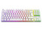 Teclado Gamer Mecánico T-Dagger Bora T-TGK315, Iluminación RGB, USB, Switch Azul. Color Blanco. (Versión en Español).