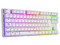 Teclado Gamer Mecánico T-Dagger Bora T-TGK315, Iluminación RGB, USB, Switch Azul. Color Blanco. (Versión en Español).