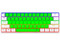Teclado Gamer Mecánico T-Dagger Arena T-TGK321, Iluminación RGB, USB. Color Verde y Blanco. (Versión en Inglés).