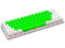 Teclado Gamer Mecánico T-Dagger Arena T-TGK321, Iluminación RGB, USB. Color Verde y Blanco. (Versión en Inglés).