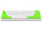 Teclado Gamer Mecánico T-Dagger Arena T-TGK321, Iluminación RGB, USB. Color Blanco y Verde. (Versión en Inglés).