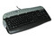 Teclado TrueBasix TXT-4000 Multimedia, PS/2, Color Negro con Plateado.