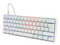 Teclado Mecánico Gamer Vorago KBG560, RGB, USB, Switch Rojo. Color Blanco/Rosa.