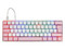 Teclado Mecánico Gamer Vorago KBG560, RGB, USB, Switch Rojo. Color Blanco/Rosa.