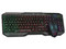 Kit de teclado y mouse gamer Yeyian Phoenix 1001, iluminación LED, USB. Color Negro.