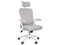 Silla de Oficina MODAMOB MC028, Respaldo de Malla y Cabecera, Soporta Hasta 120 Kg, Pistón Clase 3. Color Blanco y Gris.