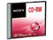 CD-RW Sony Slim Case de 700 MB, 800 minutos, 4X, 1 pieza.