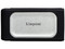 Unidad de Estado Sólido Portátil Kingston XS2000 de 500GB, USB-C. Color Plateado.