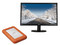 Kit de 5 Discos Duros Portátiles LaCie Rugged Mini de 4TB, USB 3.0, Incluye Monitor LED V7 L185V-2MX de 18.5