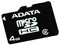 Memoria ADATA microSDHC de 4GB, incluye micro lector USB.