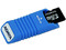 Memoria ADATA Super microSD de 2GB, incluye lector USB. Color Azul