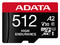 Memoria Adata Micro SDXC de 512 GB, Clase 10, incluye adaptador SD.