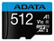Memoria ADATA Premier microSDXC UHS-I de 512 GB, clase 10, incluye adaptador SD.