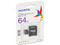 Memoria microSDXC UHS-1 ADATA Premier de 64 GB, Clase 10, incluye adaptador SD.