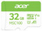 Memoria Acer MCS100 de 32GB, Clase 10, Velocidad de Lectura de 100 MB/s.